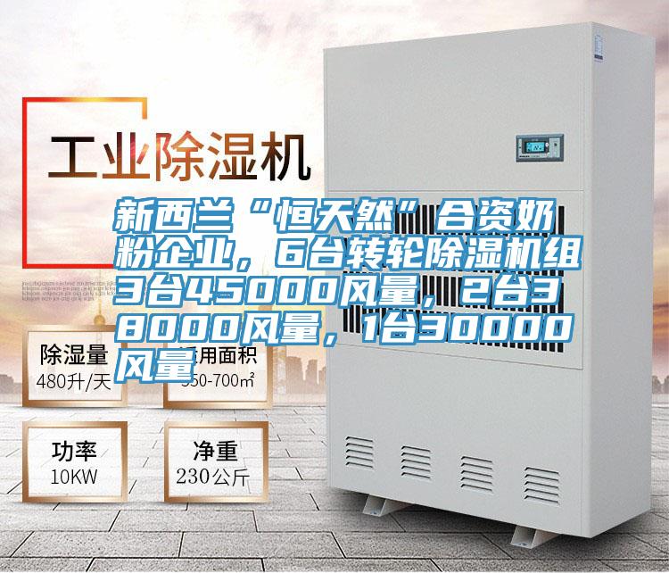 新西蘭“恒天然”合資奶粉企業(yè)，6臺(tái)轉(zhuǎn)輪除濕機(jī)組3臺(tái)45000風(fēng)量，2臺(tái)38000風(fēng)量，1臺(tái)30000風(fēng)量