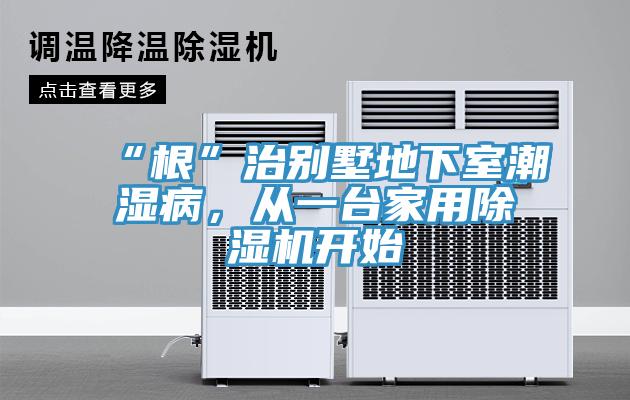 “根”治別墅地下室潮濕病，從一臺家用除濕機開始