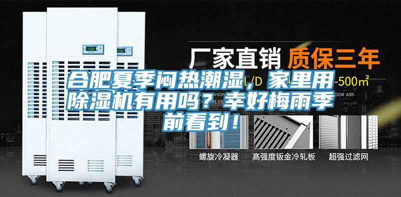 合肥夏季悶熱潮濕，家里用除濕機(jī)有用嗎？幸好梅雨季前看到！