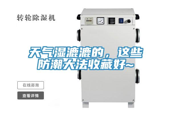 天氣濕漉漉的，這些防潮大法收藏好~