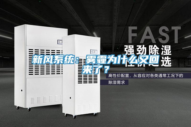 新風(fēng)系統(tǒng)：霧霾為什么又回來(lái)了？