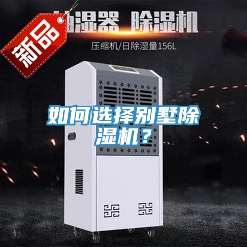 如何選擇別墅除濕機？