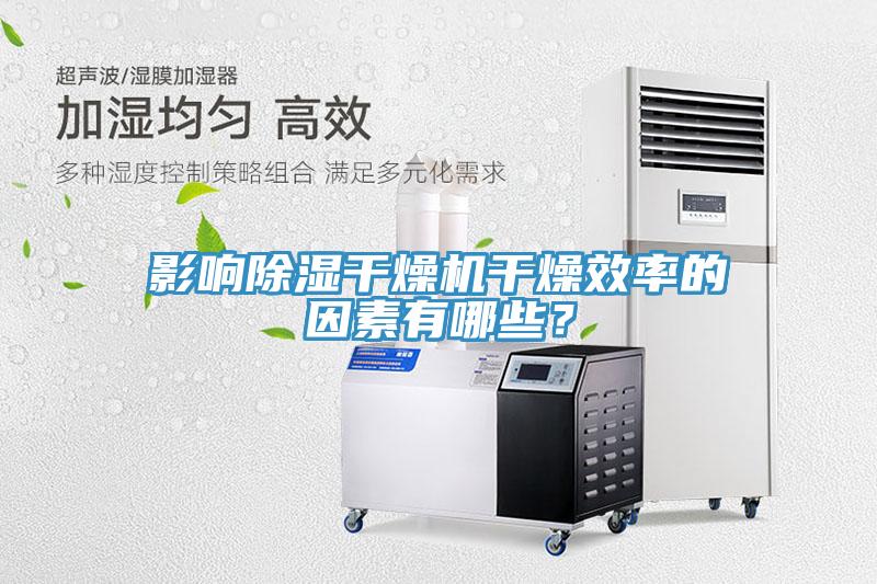 影響除濕干燥機(jī)干燥效率的因素有哪些？