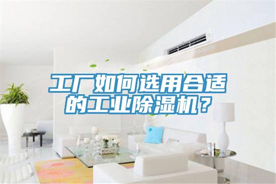 工廠如何選用合適的工業(yè)除濕機(jī)？