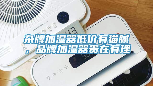 雜牌加濕器低價(jià)有貓膩，品牌加濕器貴在有理