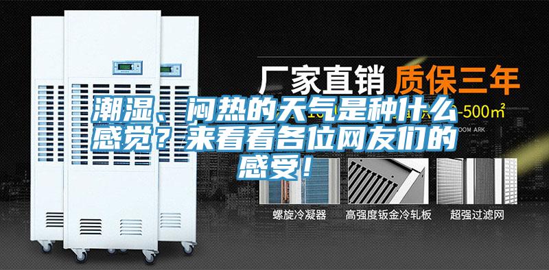 潮濕、悶熱的天氣是種什么感覺(jué)？來(lái)看看各位網(wǎng)友們的感受！