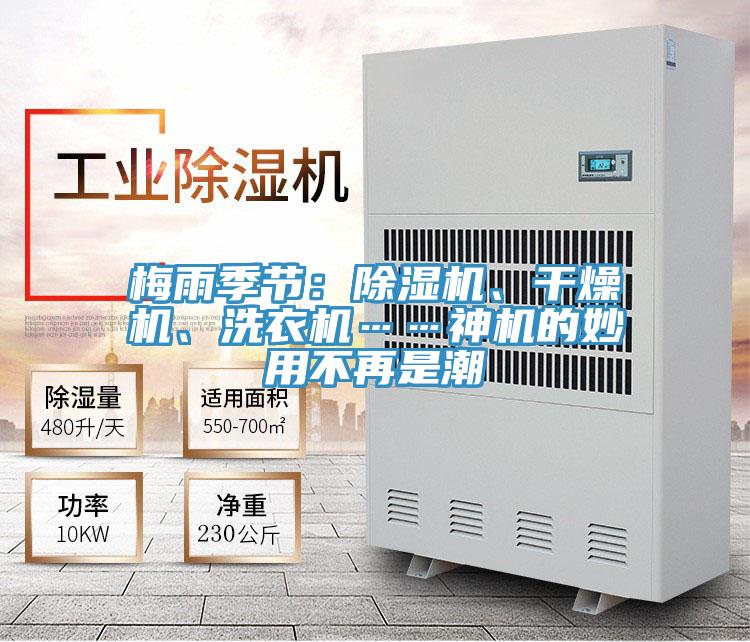 梅雨季節(jié)：除濕機、干燥機、洗衣機……神機的妙用不再是潮