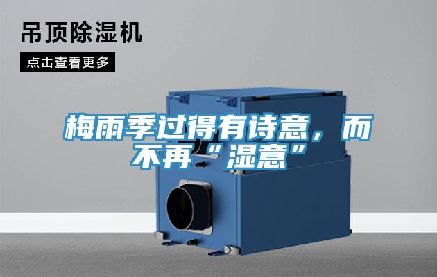梅雨季過得有詩意，而不再“濕意”