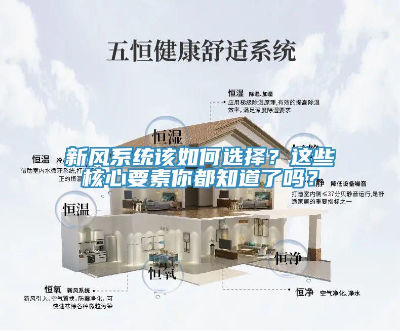 新風(fēng)系統(tǒng)該如何選擇？這些核心要素你都知道了嗎？