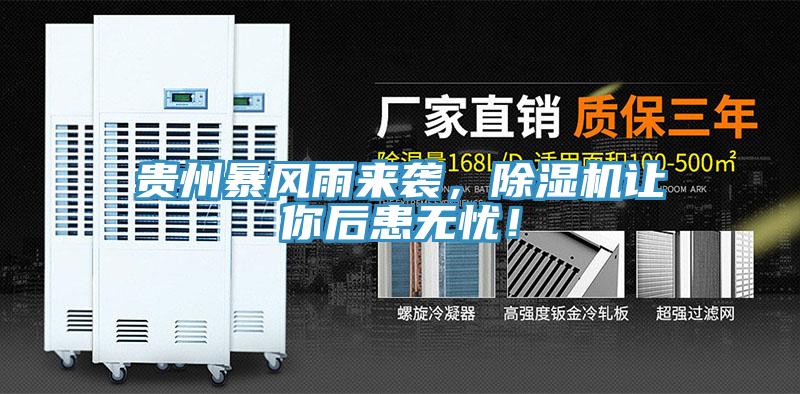 貴州暴風(fēng)雨來(lái)襲，除濕機(jī)讓你后患無(wú)憂！