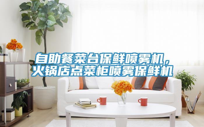 自助餐菜臺(tái)保鮮噴霧機(jī)，火鍋店點(diǎn)菜柜噴霧保鮮機(jī)