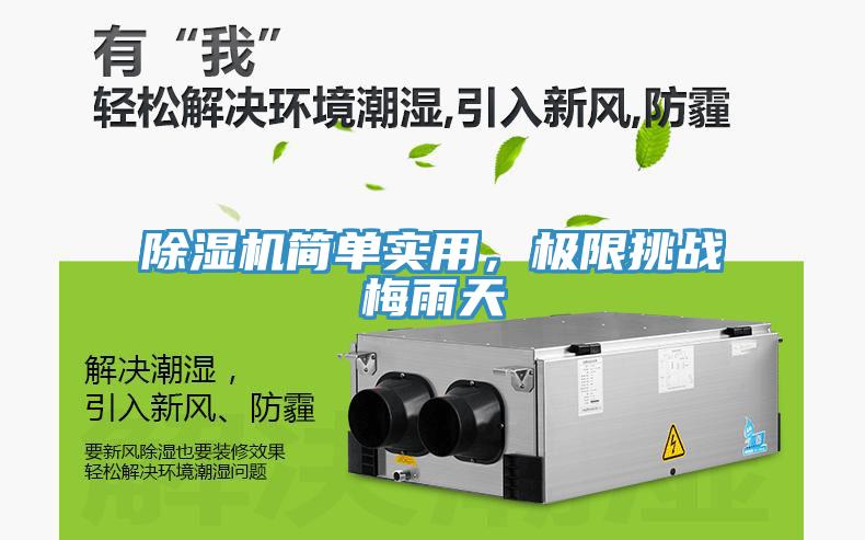 除濕機簡單實用，極限挑戰(zhàn)梅雨天