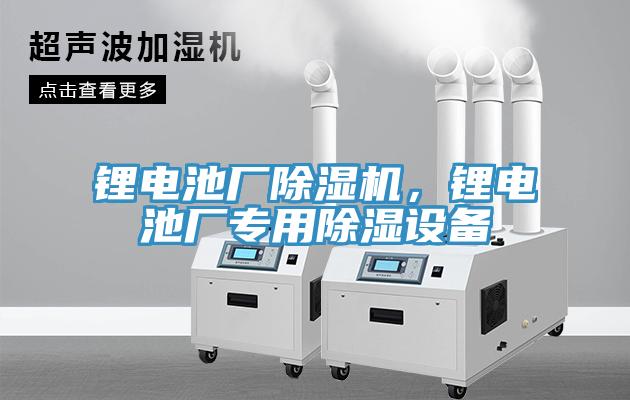 鋰電池廠除濕機，鋰電池廠專用除濕設(shè)備