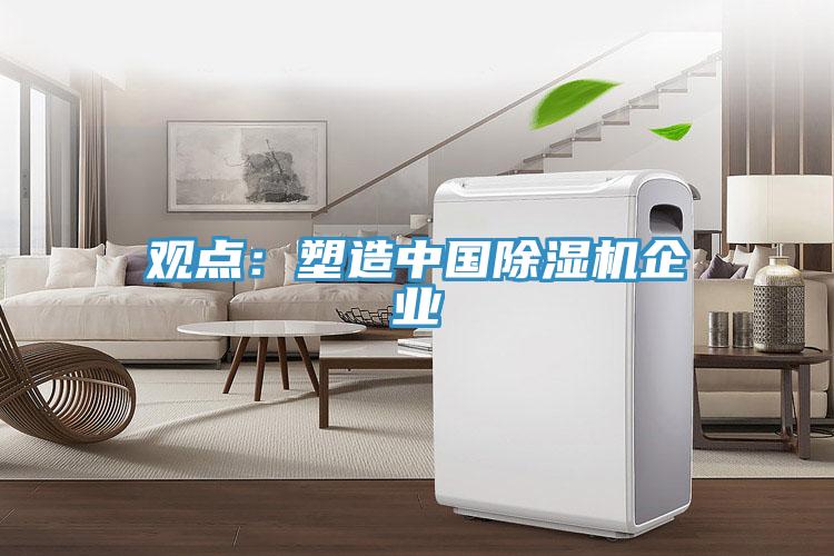 觀點：塑造中國除濕機(jī)企業(yè)