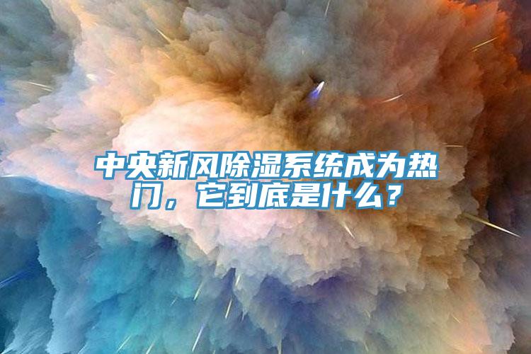 中央新風(fēng)除濕系統(tǒng)成為熱門，它到底是什么？