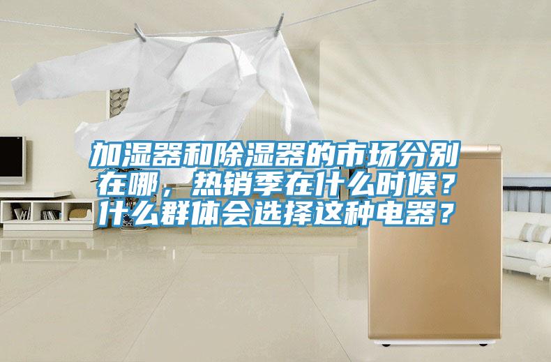 加濕器和除濕器的市場分別在哪，熱銷季在什么時候？什么群體會選擇這種電器？