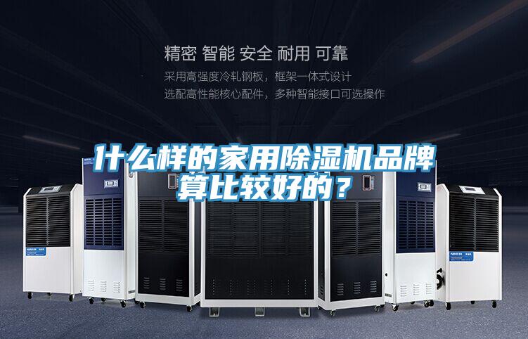 什么樣的家用除濕機品牌算比較好的？