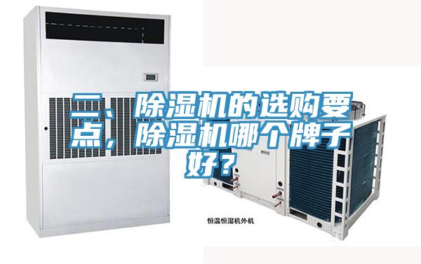 二、除濕機的選購要點，除濕機哪個牌子好？
