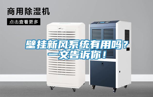 壁掛新風(fēng)系統(tǒng)有用嗎？一文告訴你！