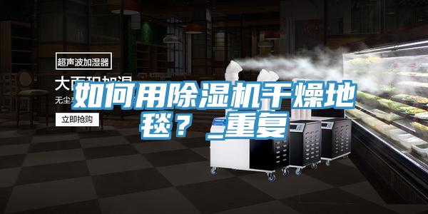 如何用除濕機(jī)干燥地毯？_重復(fù)