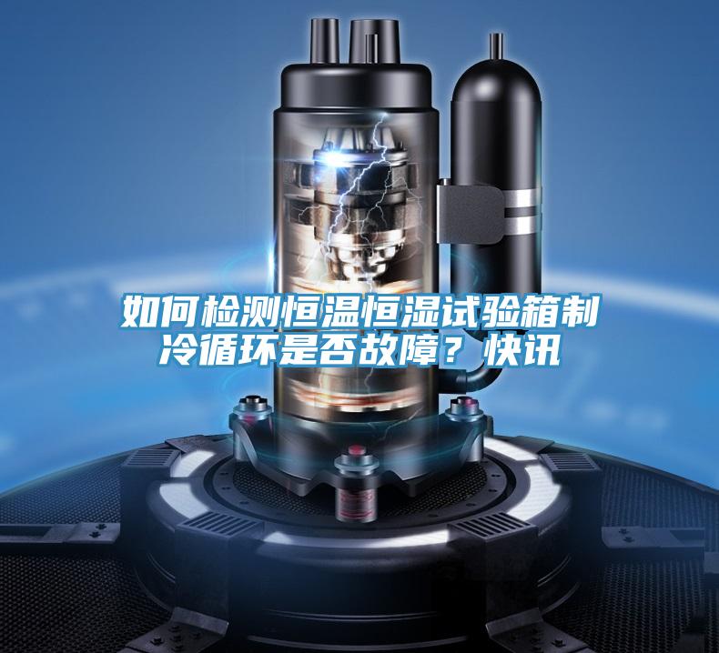 如何檢測恒溫恒濕試驗箱制冷循環(huán)是否故障？快訊
