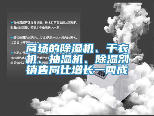 商場的除濕機(jī)、干衣機(jī)、抽濕機(jī)、除濕劑銷售同比增長一兩成