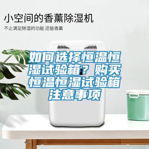 如何選擇恒溫恒濕試驗(yàn)箱？購(gòu)買恒溫恒濕試驗(yàn)箱注意事項(xiàng)