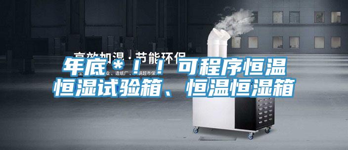 年底＊??！可程序恒溫恒濕試驗(yàn)箱、恒溫恒濕箱