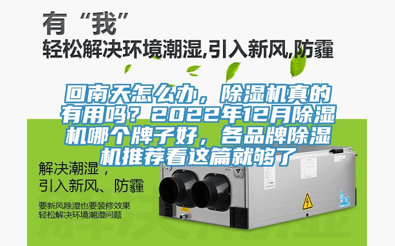 回南天怎么辦，除濕機(jī)真的有用嗎？2022年12月除濕機(jī)哪個(gè)牌子好，各品牌除濕機(jī)推薦看這篇就夠了