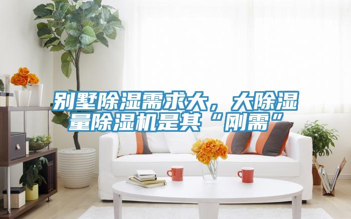 別墅除濕需求大，大除濕量除濕機(jī)是其“剛需”