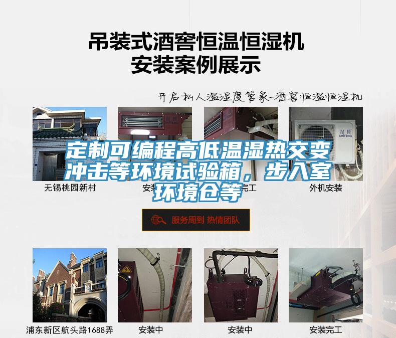 定制可編程高低溫濕熱交變沖擊等環(huán)境試驗箱，步入室環(huán)境倉等
