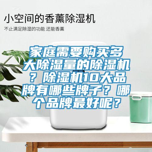 家庭需要購買多大除濕量的除濕機？除濕機10大品牌有哪些牌子？哪個品牌最好呢？