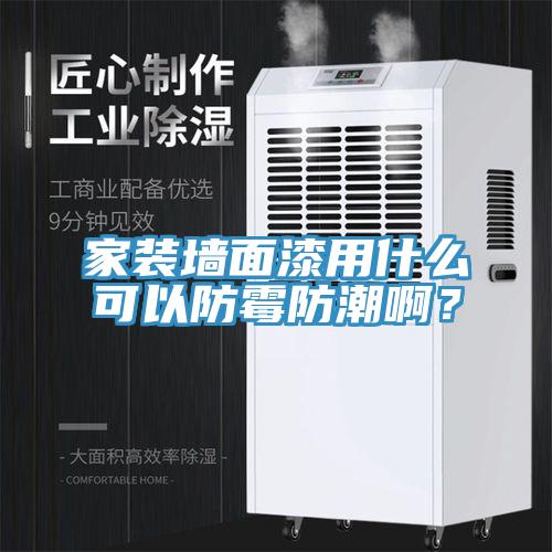 家裝墻面漆用什么可以防霉防潮??？
