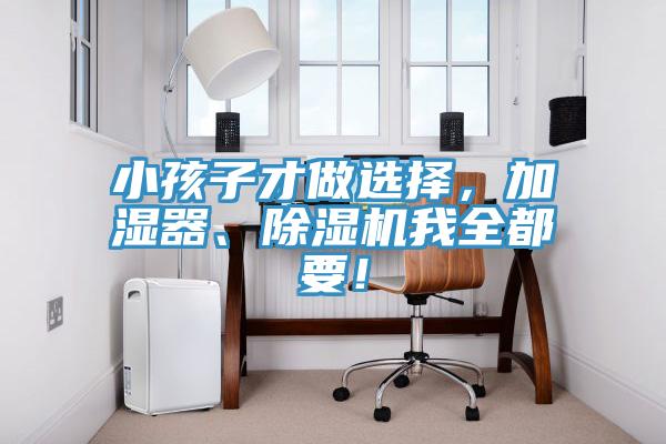 小孩子才做選擇，加濕器、除濕機我全都要！