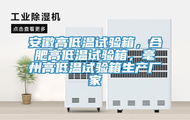 安徽高低溫試驗(yàn)箱，合肥高低溫試驗(yàn)箱，毫州高低溫試驗(yàn)箱生產(chǎn)廠家