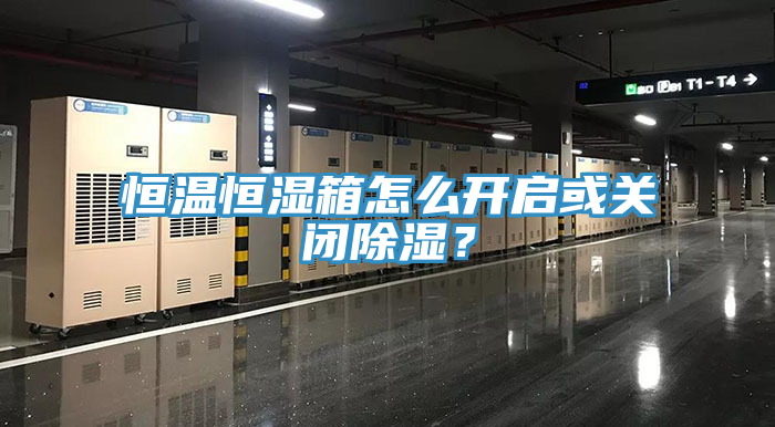 恒溫恒濕箱怎么開(kāi)啟或關(guān)閉除濕？
