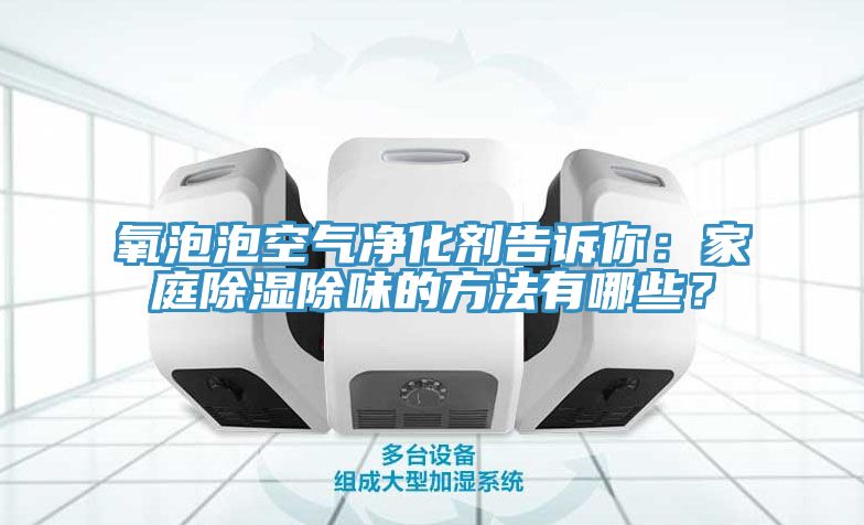氧泡泡空氣凈化劑告訴你：家庭除濕除味的方法有哪些？