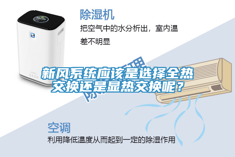 新風(fēng)系統(tǒng)應(yīng)該是選擇全熱交換還是顯熱交換呢？