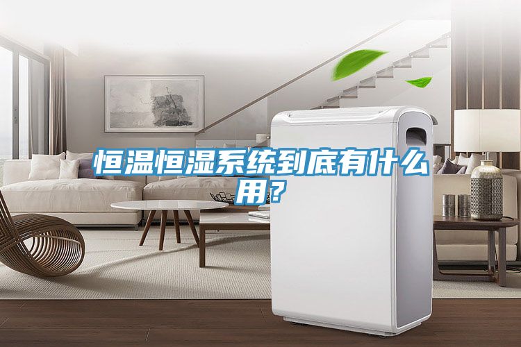 恒溫恒濕系統(tǒng)到底有什么用？