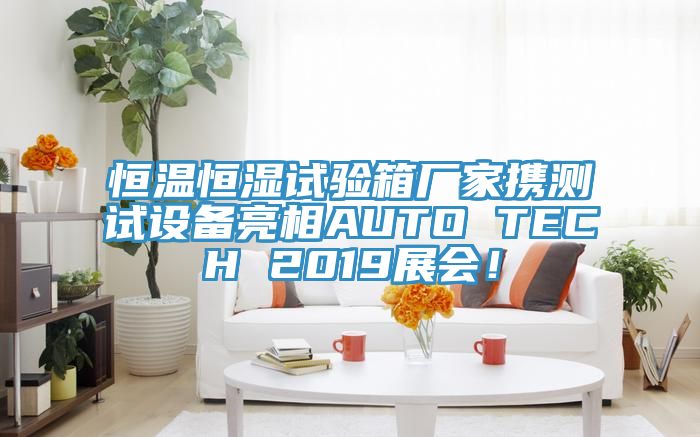 恒溫恒濕試驗(yàn)箱廠家攜測(cè)試設(shè)備亮相AUTO TECH 2019展會(huì)！