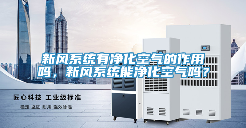 新風系統(tǒng)有凈化空氣的作用嗎，新風系統(tǒng)能凈化空氣嗎？