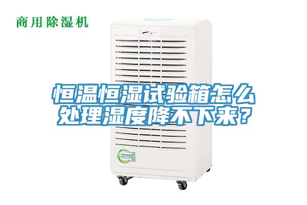 恒溫恒濕試驗箱怎么處理濕度降不下來？