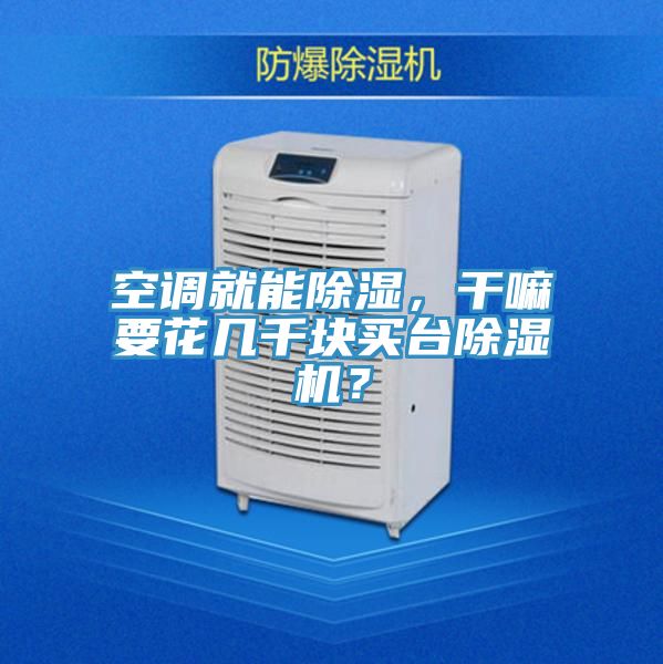 空調(diào)就能除濕，干嘛要花幾千塊買臺(tái)除濕機(jī)？