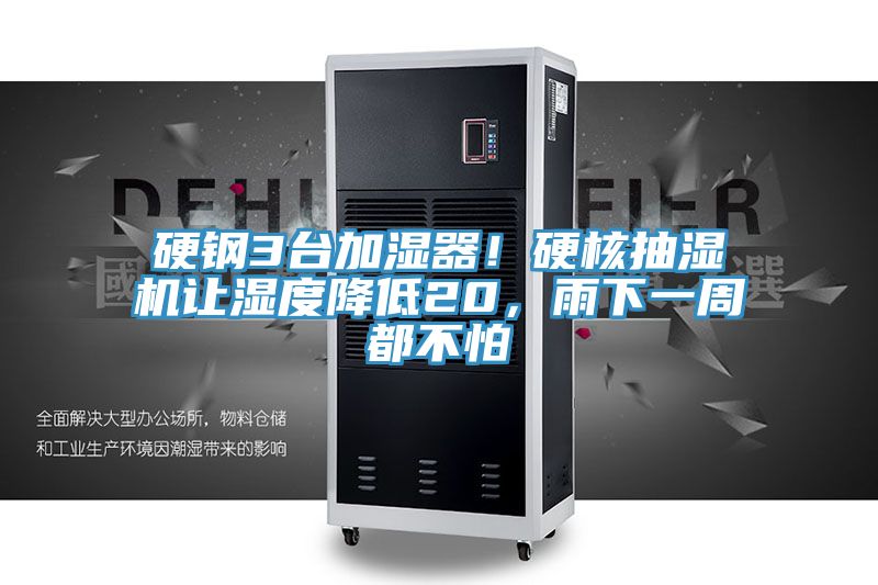 硬鋼3臺加濕器！硬核抽濕機讓濕度降低20，雨下一周都不怕