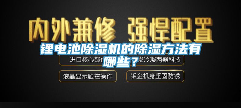 鋰電池除濕機(jī)的除濕方法有哪些？