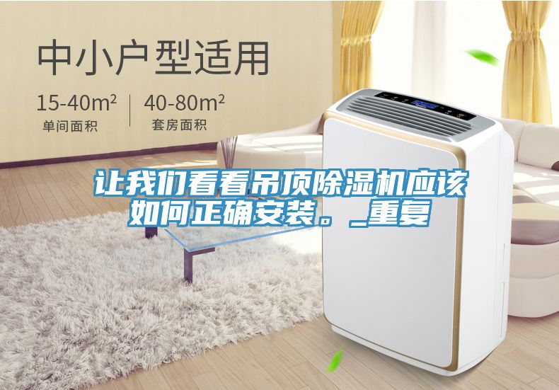 讓我們看看吊頂除濕機(jī)應(yīng)該如何正確安裝。_重復(fù)