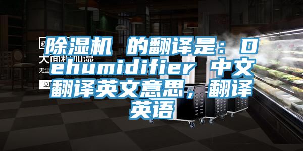 除濕機(jī) 的翻譯是：Dehumidifier 中文翻譯英文意思，翻譯英語(yǔ)
