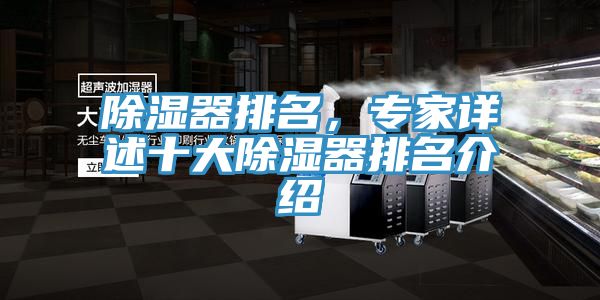 除濕器排名，專家詳述十大除濕器排名介紹