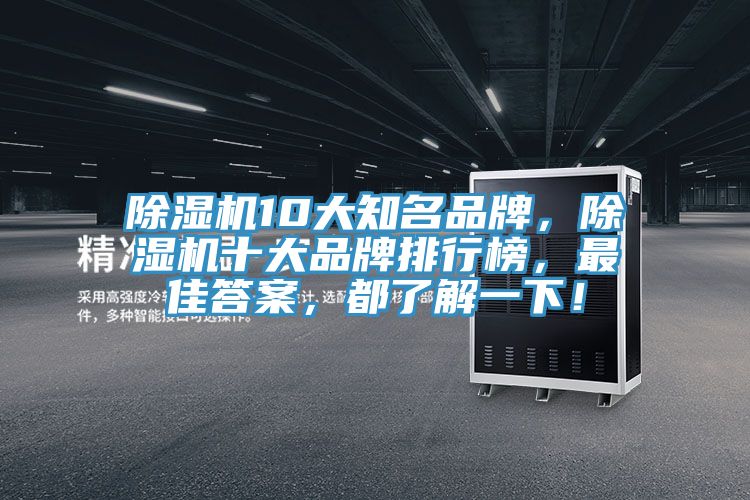 除濕機10大知名品牌，除濕機十大品牌排行榜，最佳答案，都了解一下！