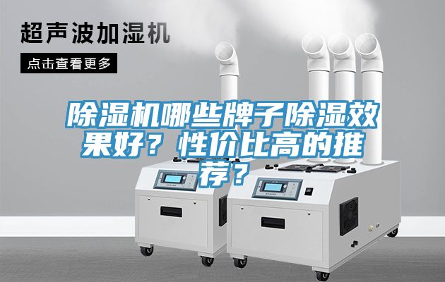 除濕機哪些牌子除濕效果好？性價比高的推薦？